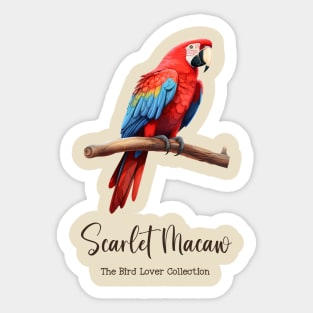 Scarlet Macaw - The Bird Lover Collection Sticker